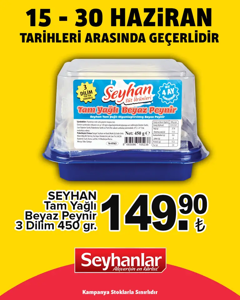 Seyhanlar Market 15 Haziran 2025 Kataloğu - Seite 3 von 5