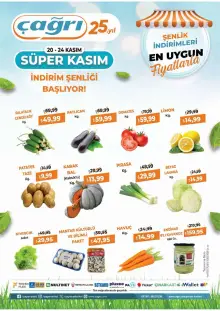 Çağrı Market 20 - 24 Kasım 2024 Manav Kataloğu