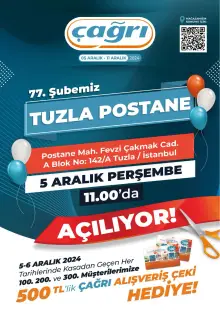 Çağrı Market Tuzla Postane Açılış Ürünleri Kataloğu