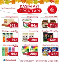 Irmaklar Market 26-30 Kasım 2024 kataloğu