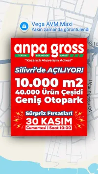 Anpa Gross Market Silivri Vega Maxi Büyük Açılış