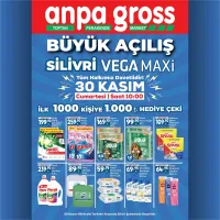 Anpa Gross Büyük Açılış Silivri Vega Maxi Temizlik Kataloğu