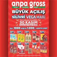 Anpa Gross Büyük Açılış Silivri Vega Maxi Gıda Kataloğu