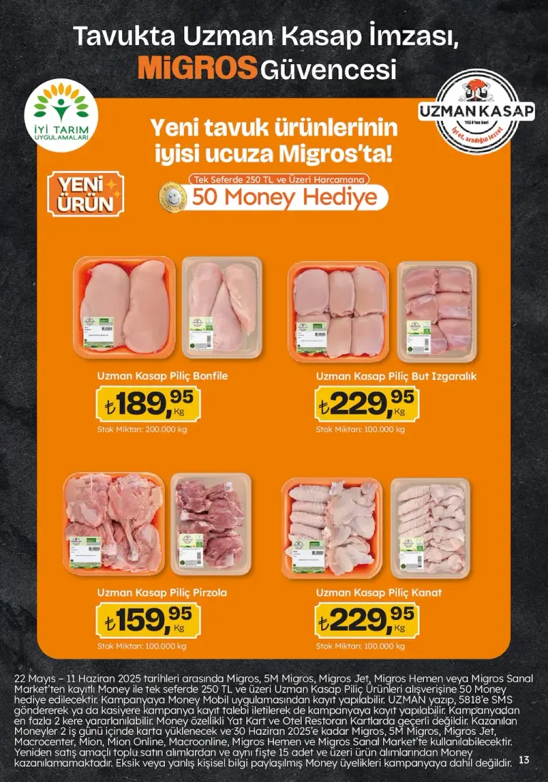 Migros 22 Mayıs 2025 Aktüel Kataloğu - Seite 13 von 92