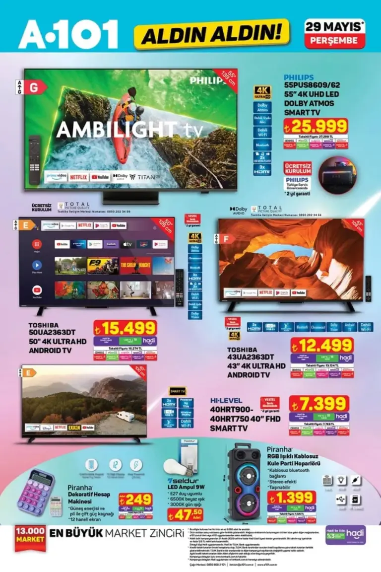 A101 29 Mayıs 2025 Aldın Aldın Kataloğu - Seite 1 von 13