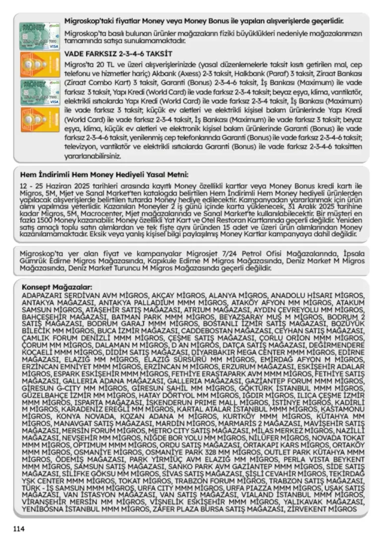 Migros Migroskop 12 Haziran 2025 Kataloğu - Seite 114 von 114
