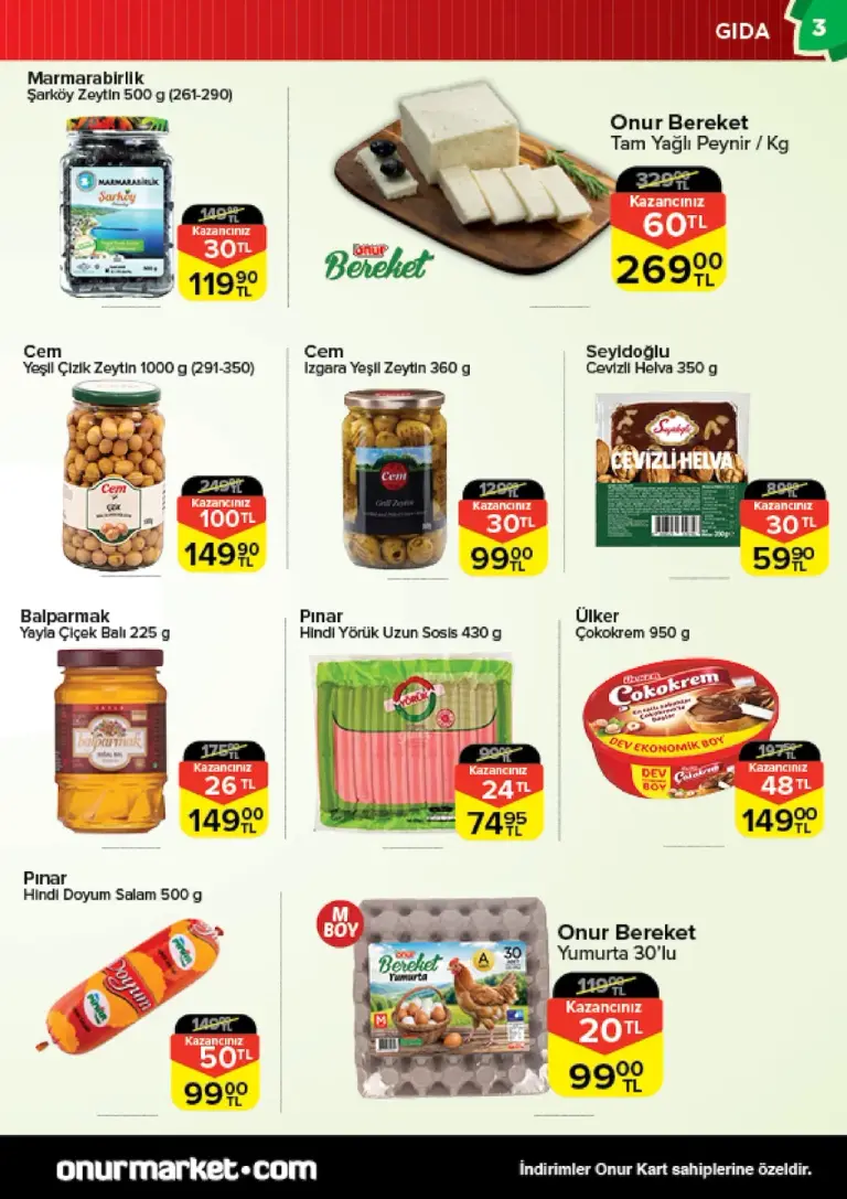 Onur Market 12 Haziran 2025 Kataloğu - Seite 3 von 8