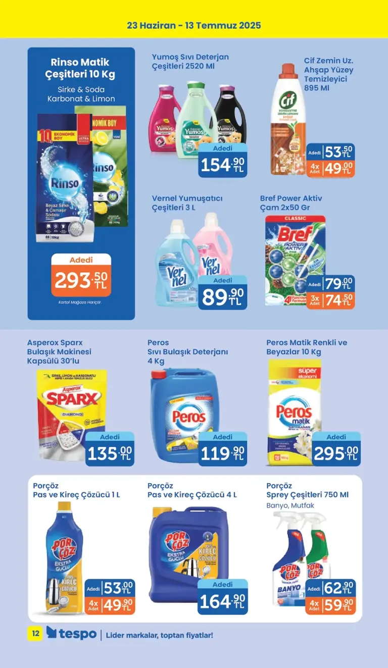 Tespo Market 23 Haziran 2025 Kataloğu - Seite 12 von 16