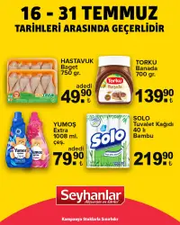 Seyhanlar Market 16 Temmuz 2025 kataloğu