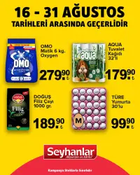 Seyhanlar Market 16 Ağustos 2025 kataloğu