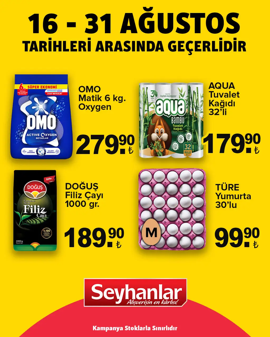 Seyhanlar Market 16 Ağustos 2025 kataloğu - Sayfa 1