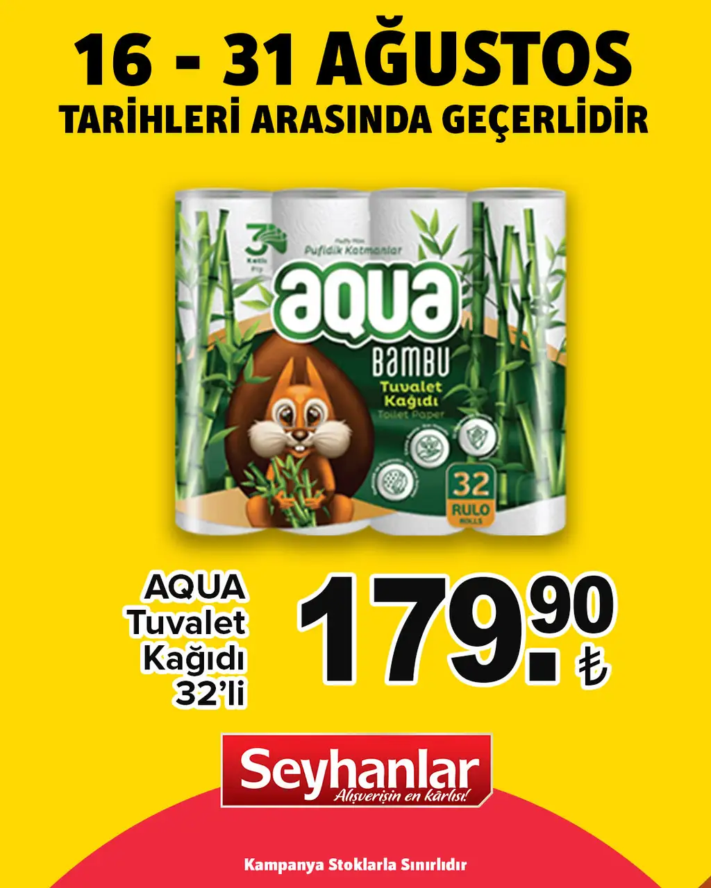 Seyhanlar Market 16 Ağustos 2025 kataloğu - Sayfa 1