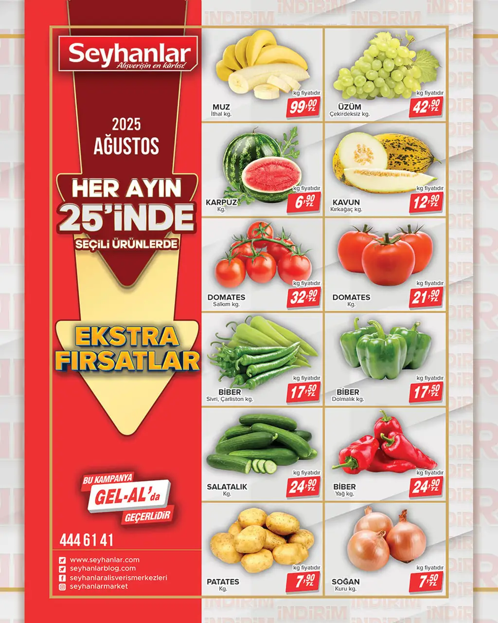 Seyhanlar Market 25 Ağustos 2025 kataloğu - Sayfa 1
