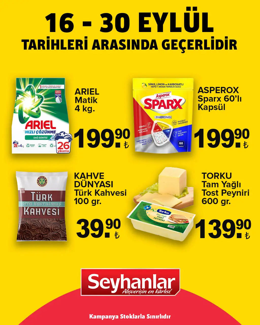 Seyhanlar Market 15 Eylül 2025 kataloğu - Sayfa 1