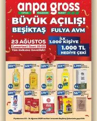 Anpa Gross Büyük Açılış Broşürü ( Gıda ) - Beşiktaş Fulya AVM