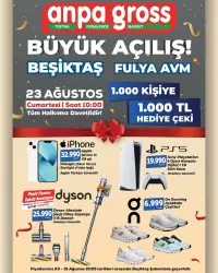 Anpa Gross Büyük Açılış Broşürü ( Teknoloji,Giyim ve Ev Eşyaları) - Beşiktaş Fulya AVM