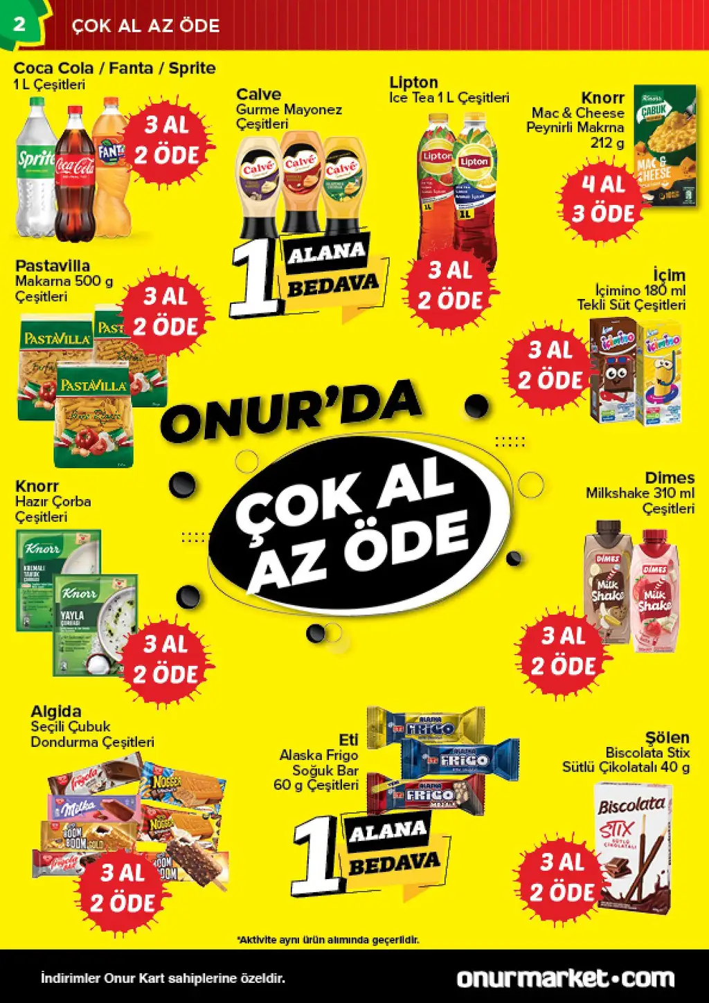 Onur Market 10 Temmuz 2025 kataloğu - Sayfa 2