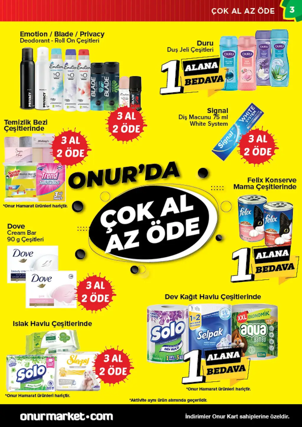Onur Market 10 Temmuz 2025 kataloğu - Sayfa 1