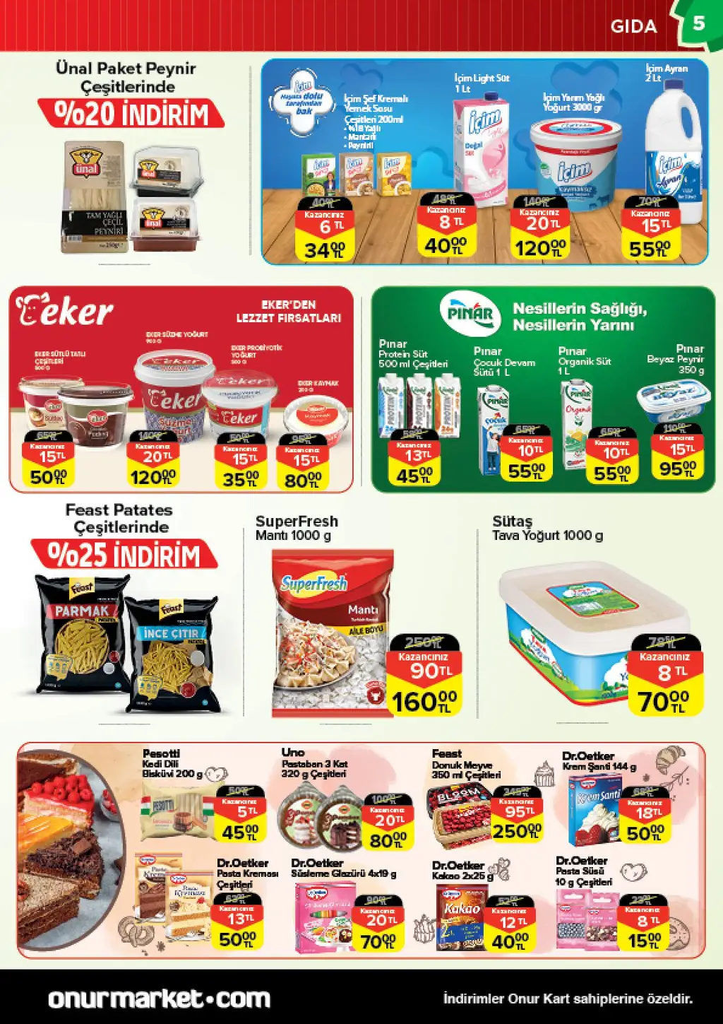 Onur Market 10 Temmuz 2025 kataloğu - Sayfa 1