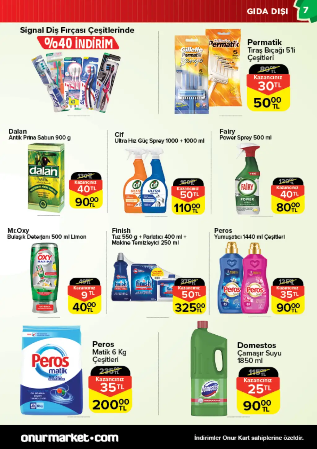Onur Market 19 Ağustos 2025 kataloğu - Sayfa 1