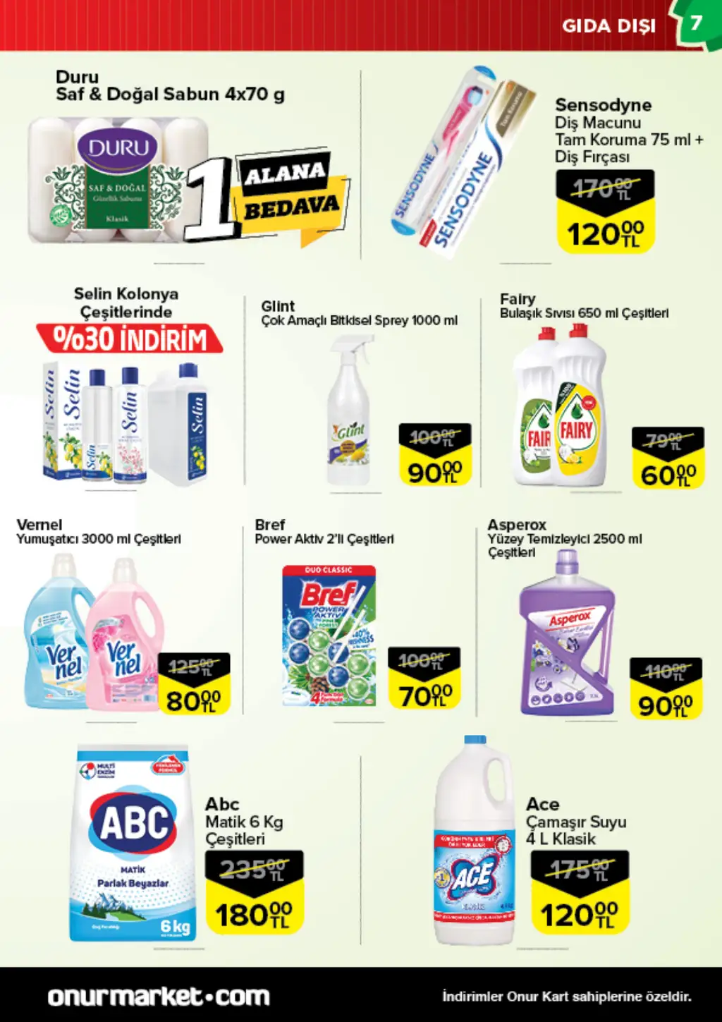 Onur Market 2 Eylül 2025 kataloğu - Sayfa 1
