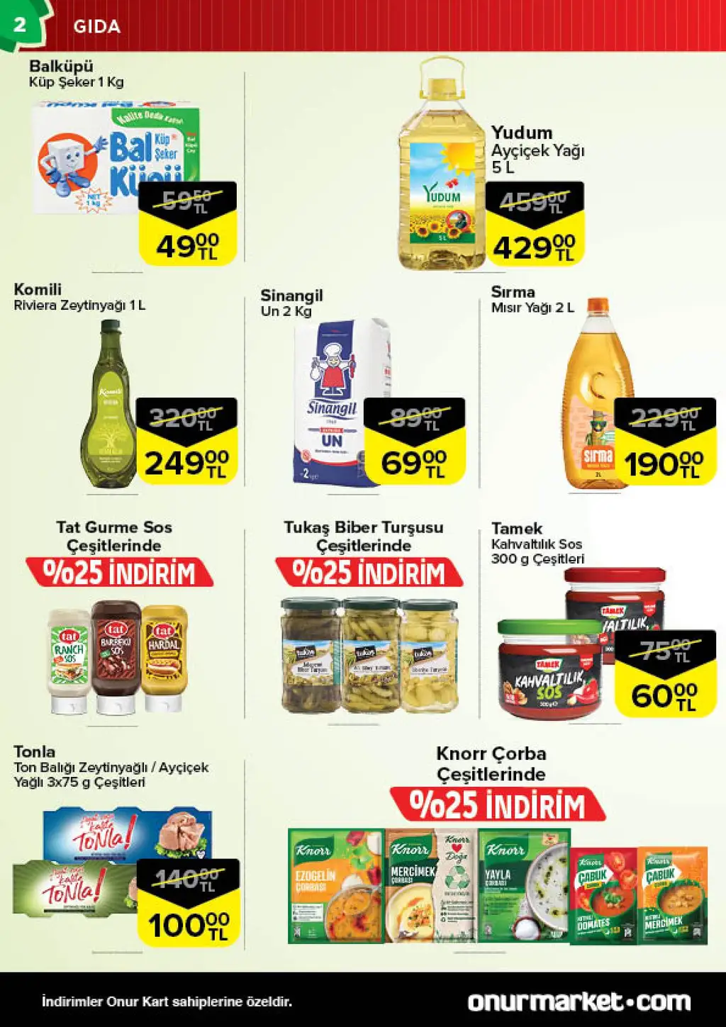 Onur Market 16 Eylül 2025 kataloğu - Sayfa 2