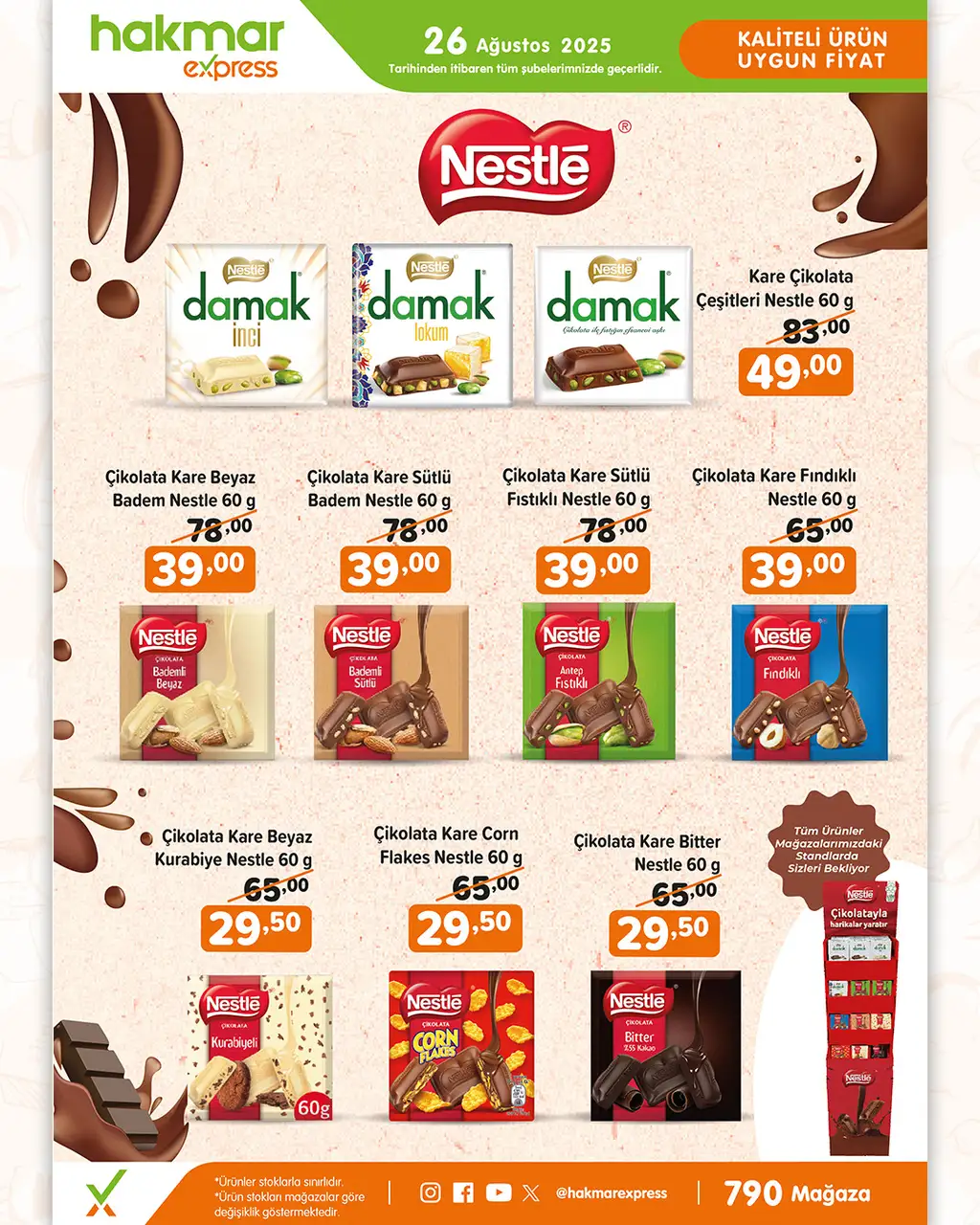  Hakmar Express Nestle Çikolata Fırsatları! ( 26 Ağustos 2025 ) - Sayfa 1