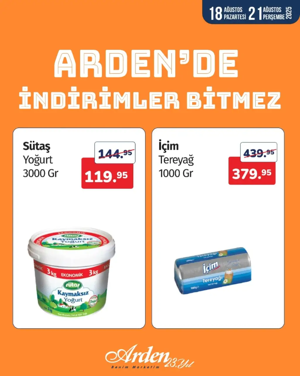 Arden 18 Ağustos 2025 kataloğu - Sayfa 1
