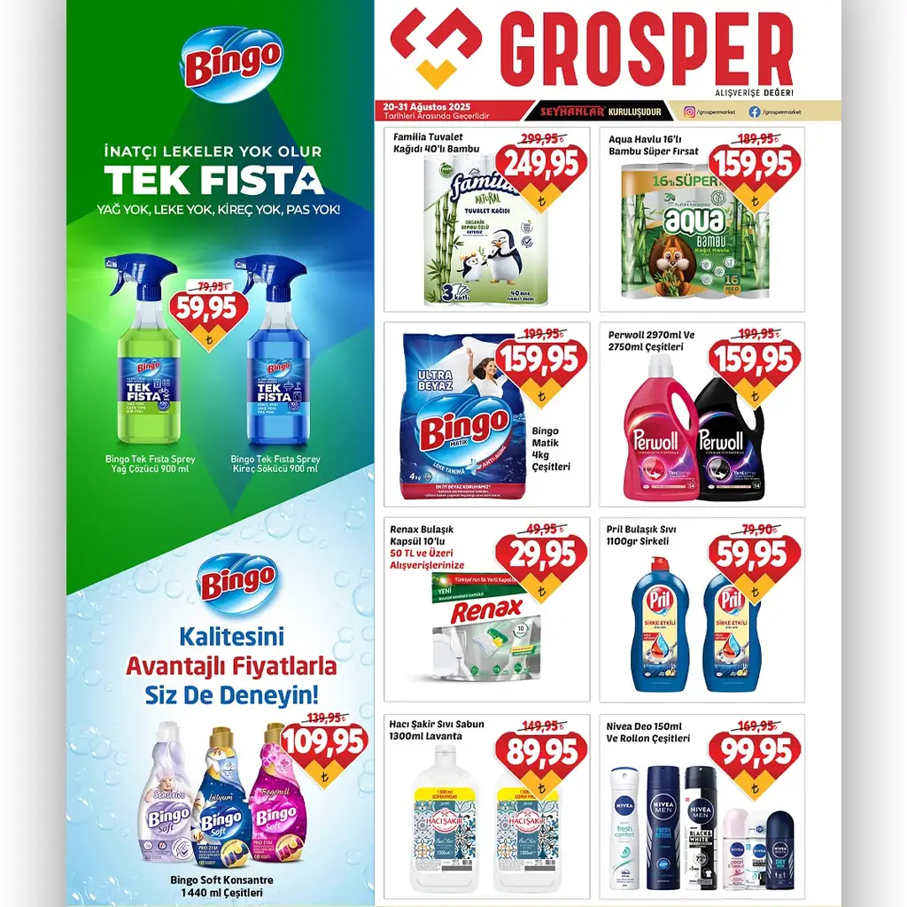 Grosper 20 Ağustos 2025 kataloğu - Sayfa 1