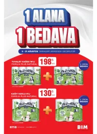 Bim 5 - 31 Ağustos 2025 1 Alana 1 Bedava Broşürü