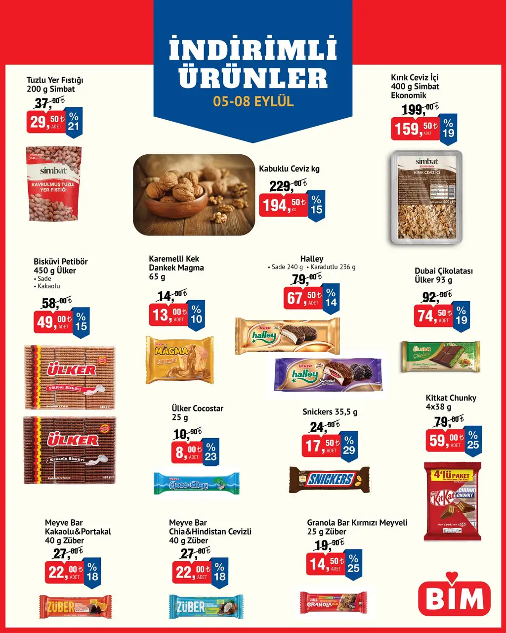 Bim Haftalık İndirim Broşürü (05-08 Eylül)  - Sayfa 1