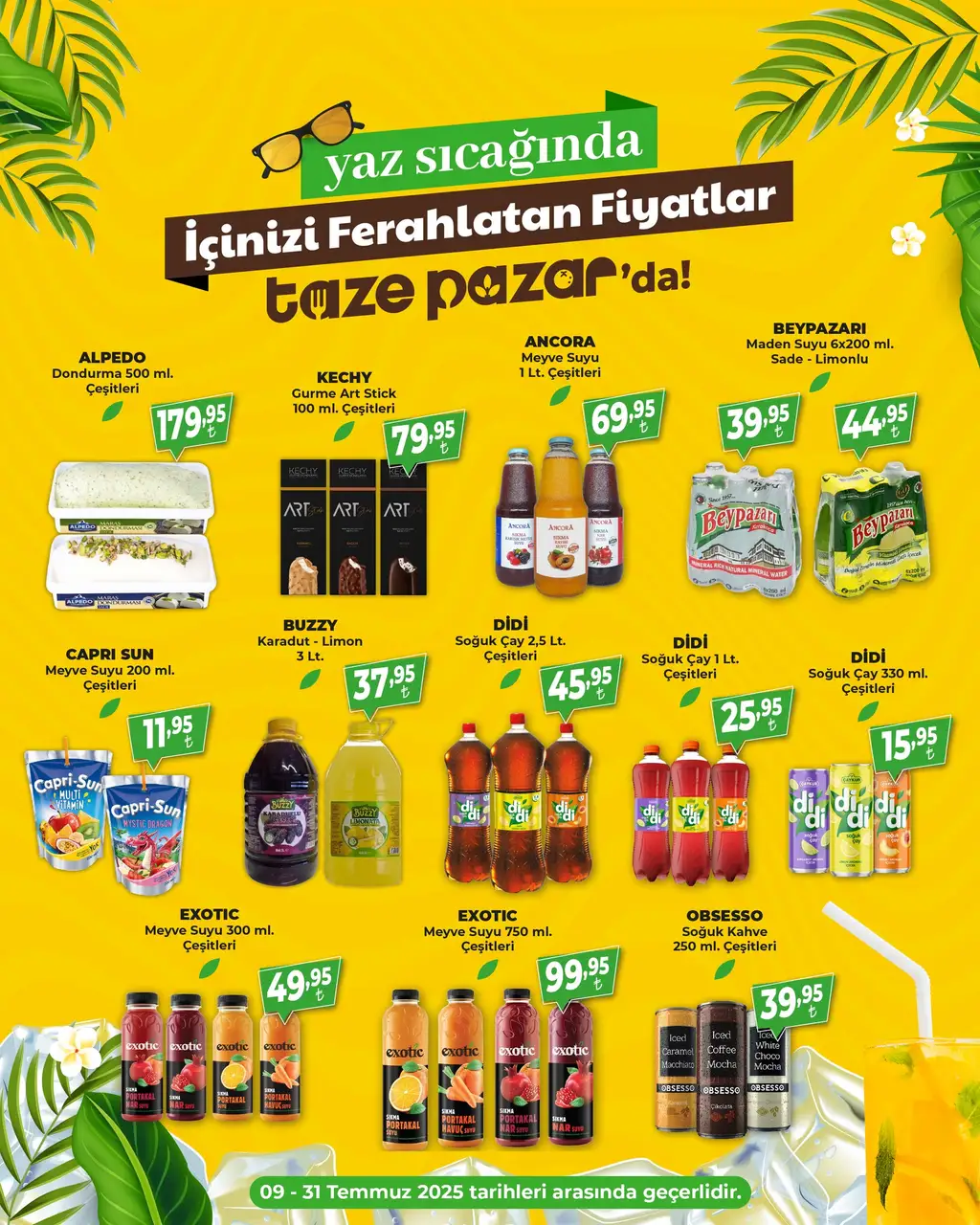 Taze Pazar 9 - 31 Temmuz 2025 kataloğu - Sayfa 1