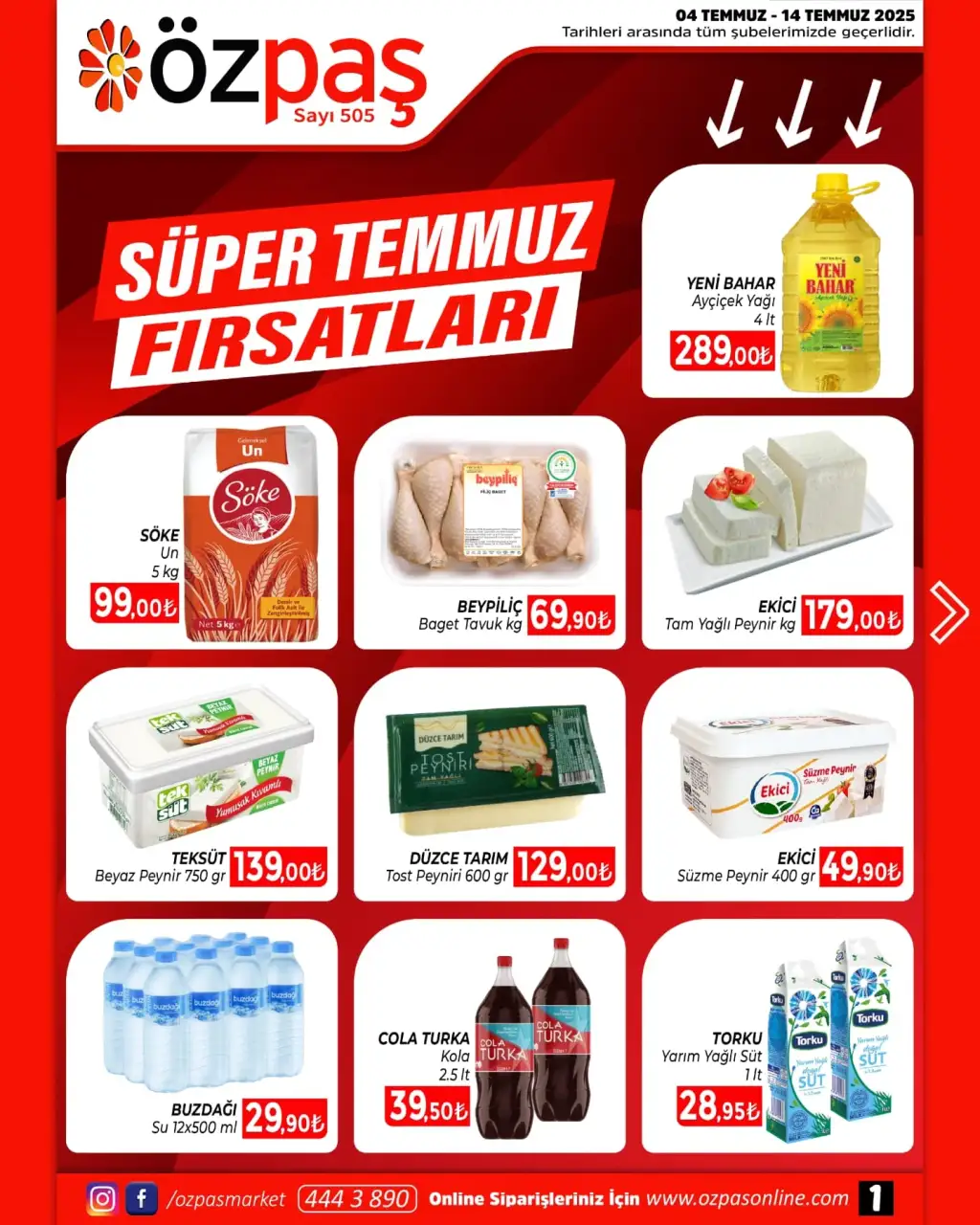 Özpaş 4 Temmuz 2025 kataloğu - Sayfa 1