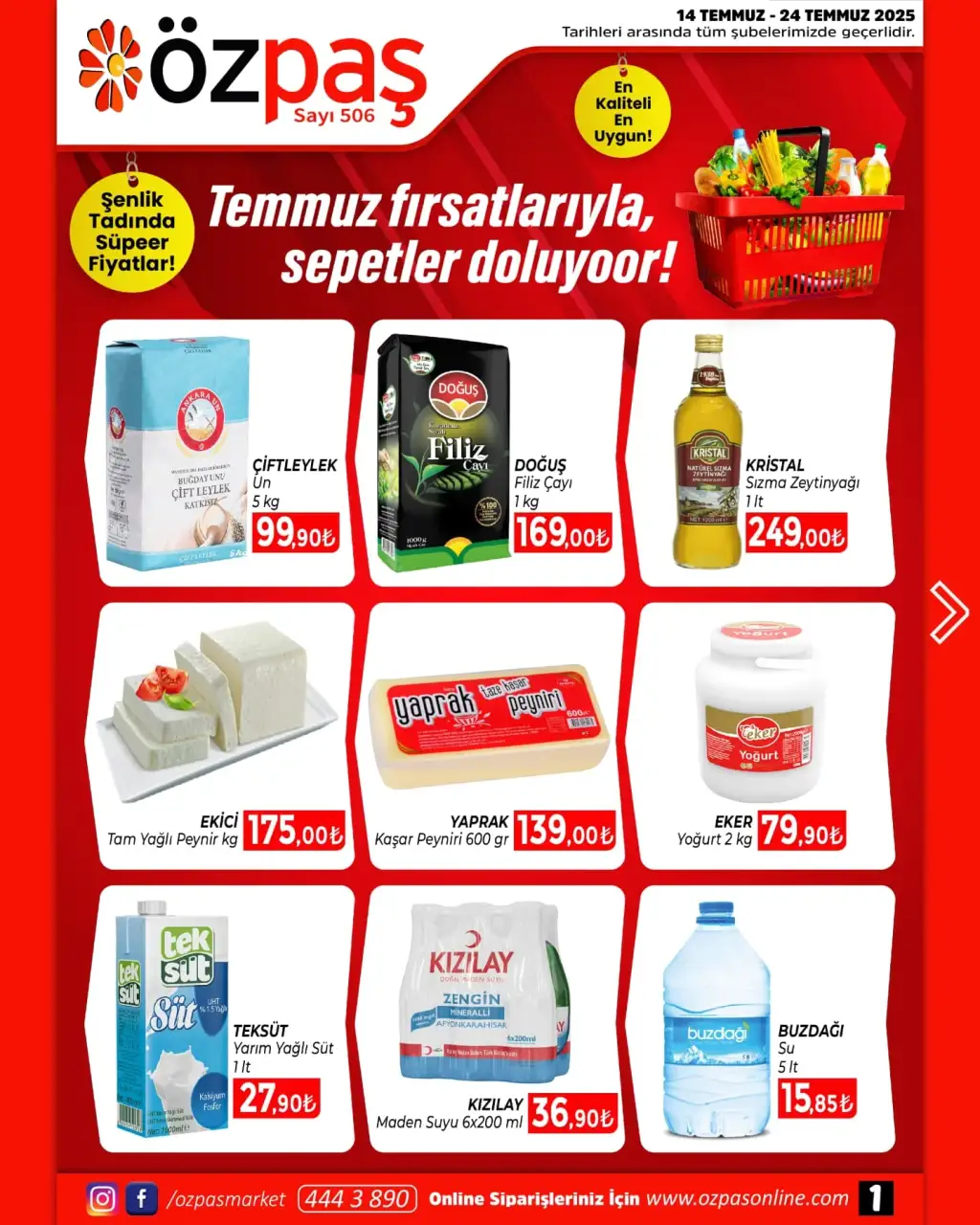 Özpaş 14 Temmuz 2025 kataloğu - Sayfa 1