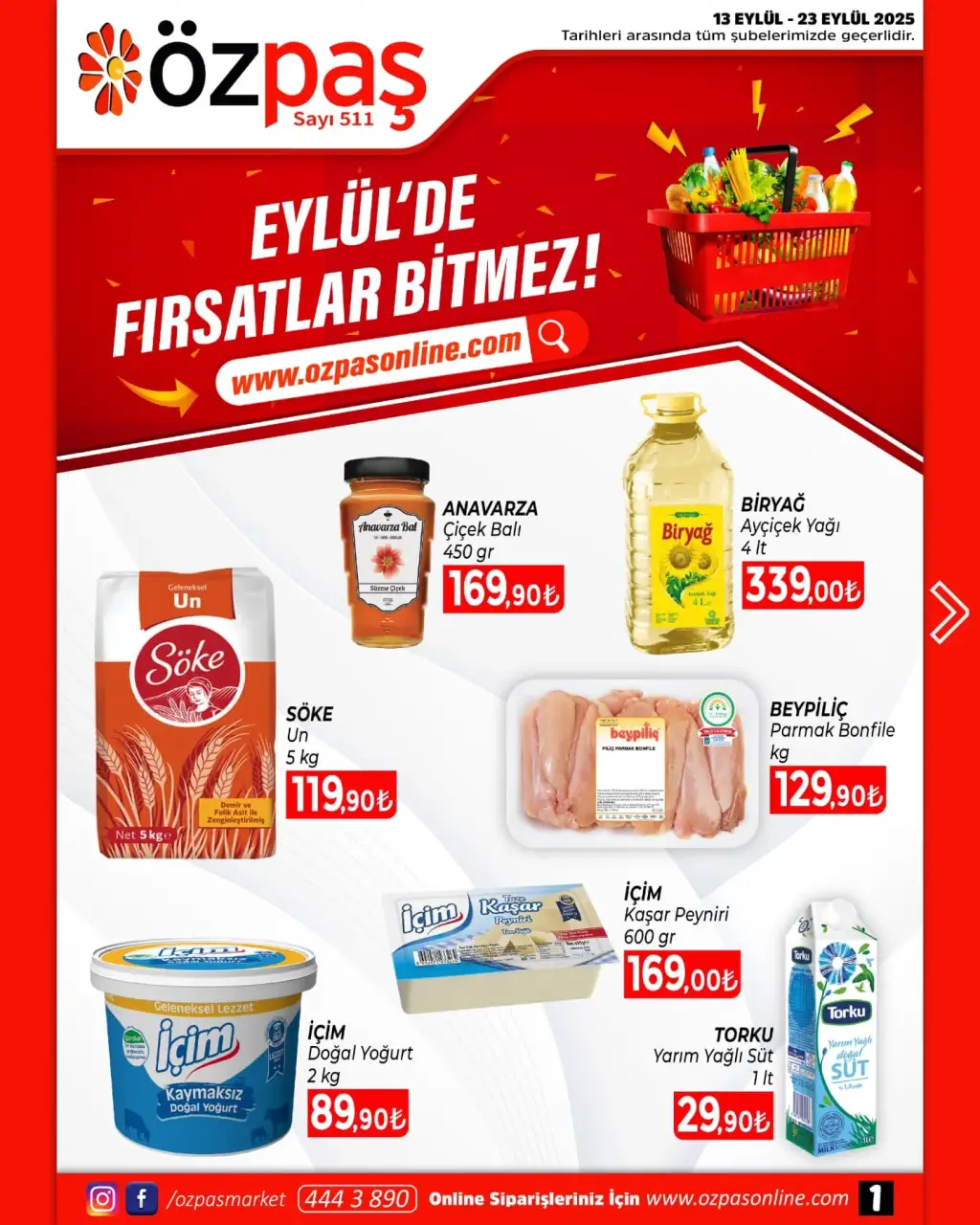 Özpaş 13 Eylül 2025 kataloğu - Sayfa 1