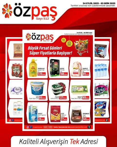 Özpaş Broşürü 24 Eylül 2025 - Sayfa 1