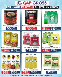Gap Gross Market 24 Ağustos 2025 kataloğu
