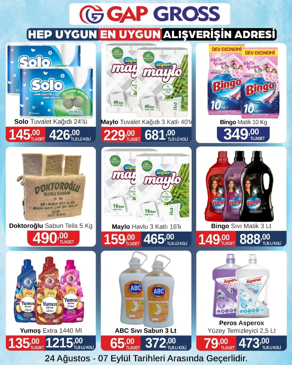 Gap Gross Market 24 Ağustos 2025 kataloğu - Sayfa 2