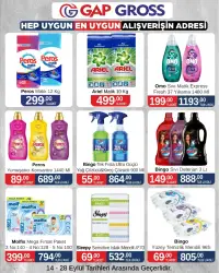 Gap Gross Market 14 Eylül 2025 kataloğu