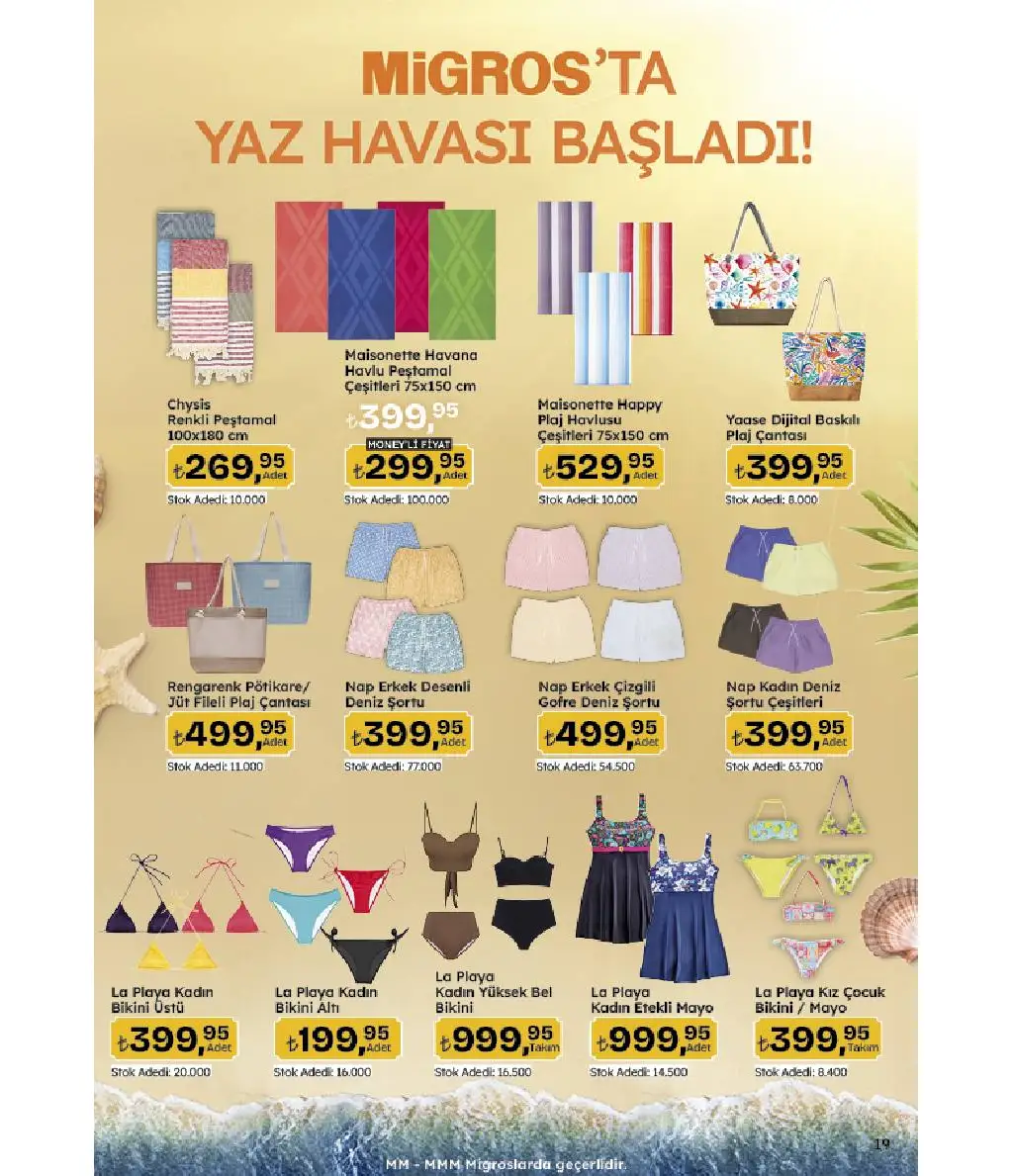 Migros 10 - 23 Temmuz 2025 Yaz kampanyası Kataloğu - Sayfa 1
