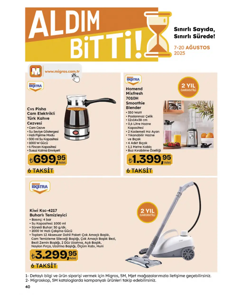 5M Migros Broşürü 7 Ağustos 2025  - Sayfa 4