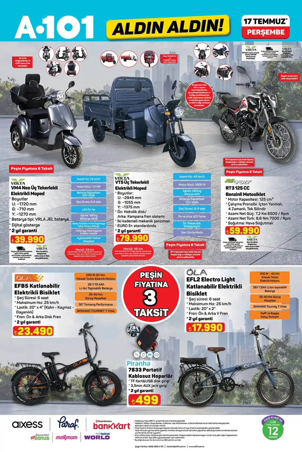 A101 17 Temmuz 2025 Kataloğu - Sayfa 1