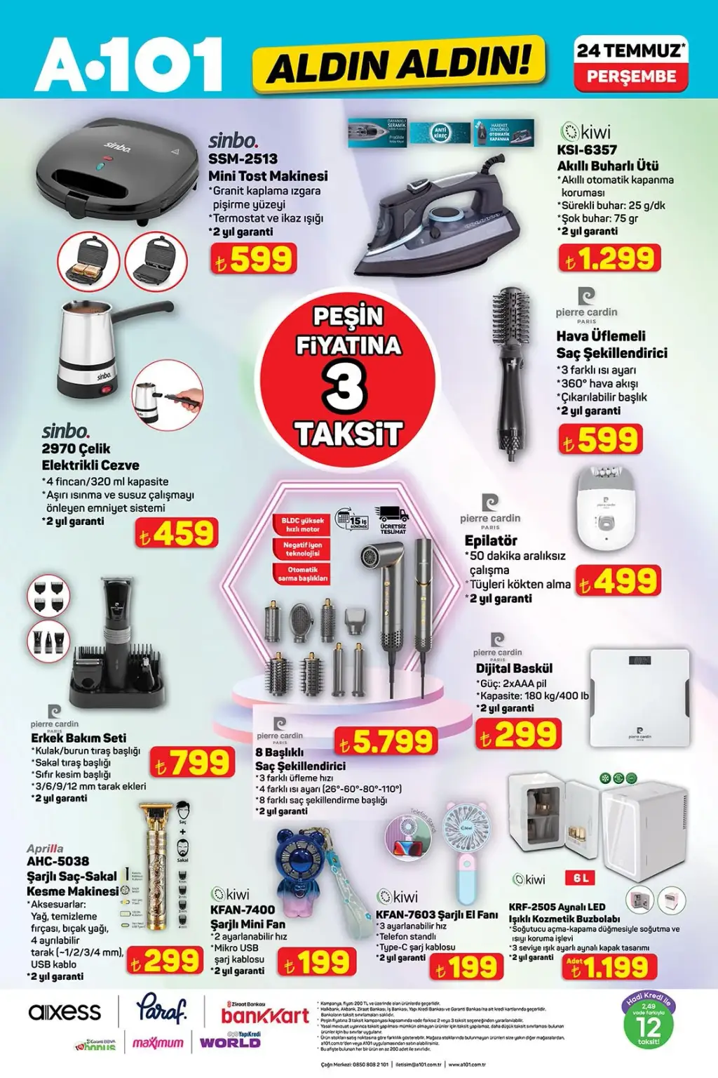 A101 24 Temmuz 2025 Kataloğu - Sayfa 1