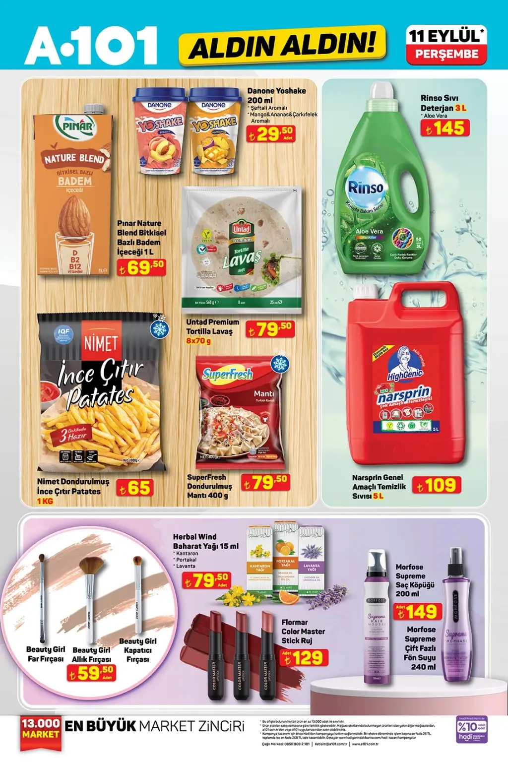 A101 11 Eylül 2025 Kataloğu - Sayfa 1