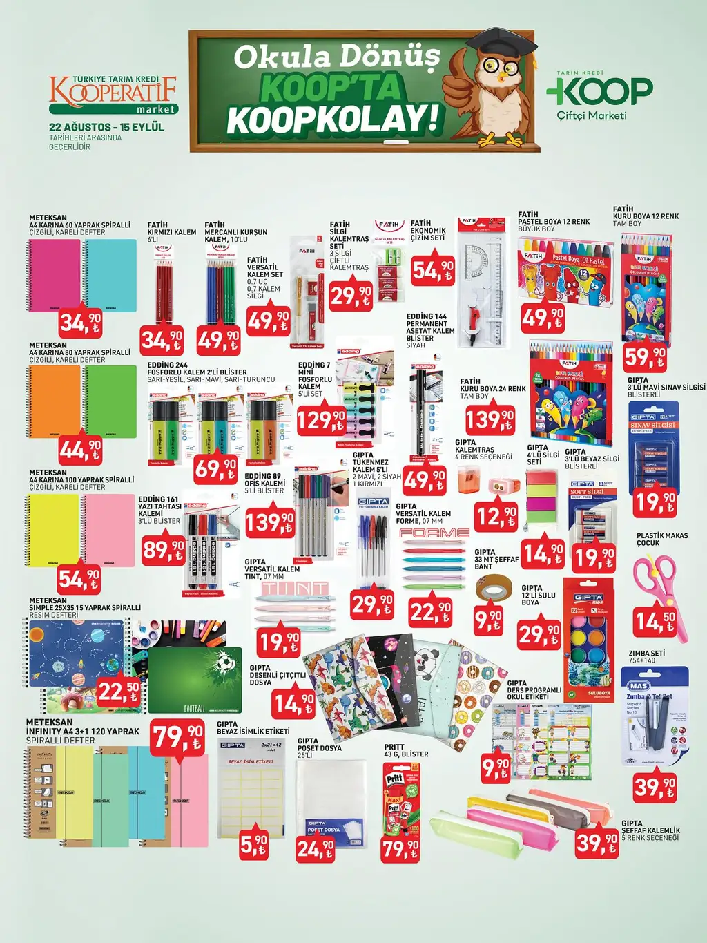 Koop Kırtasiye Kataloğu - Ağustos 2025 - Sayfa 1