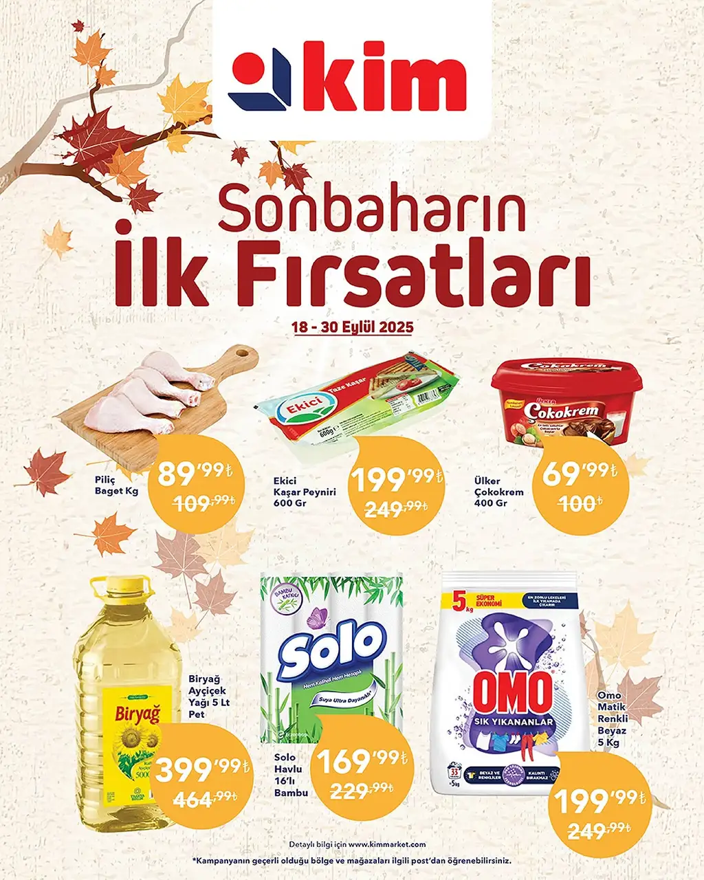 Kim Market 18 Eylül 2025 kataloğu - Sayfa 1