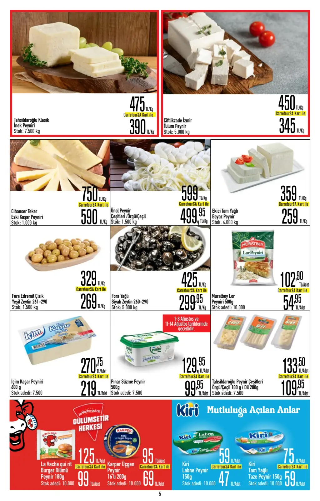 CarrefourSA Broşürü 1 Ağustos 2025 – Süpermarket Seçenekleri - Sayfa 5