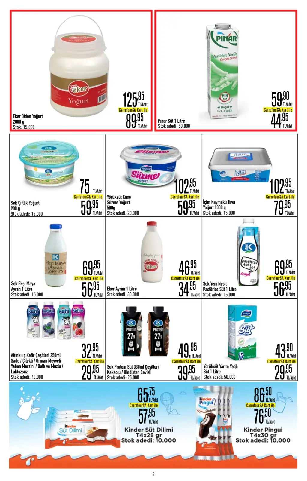 CarrefourSA Broşürü 1 Ağustos 2025 – Süpermarket Seçenekleri - Sayfa 6