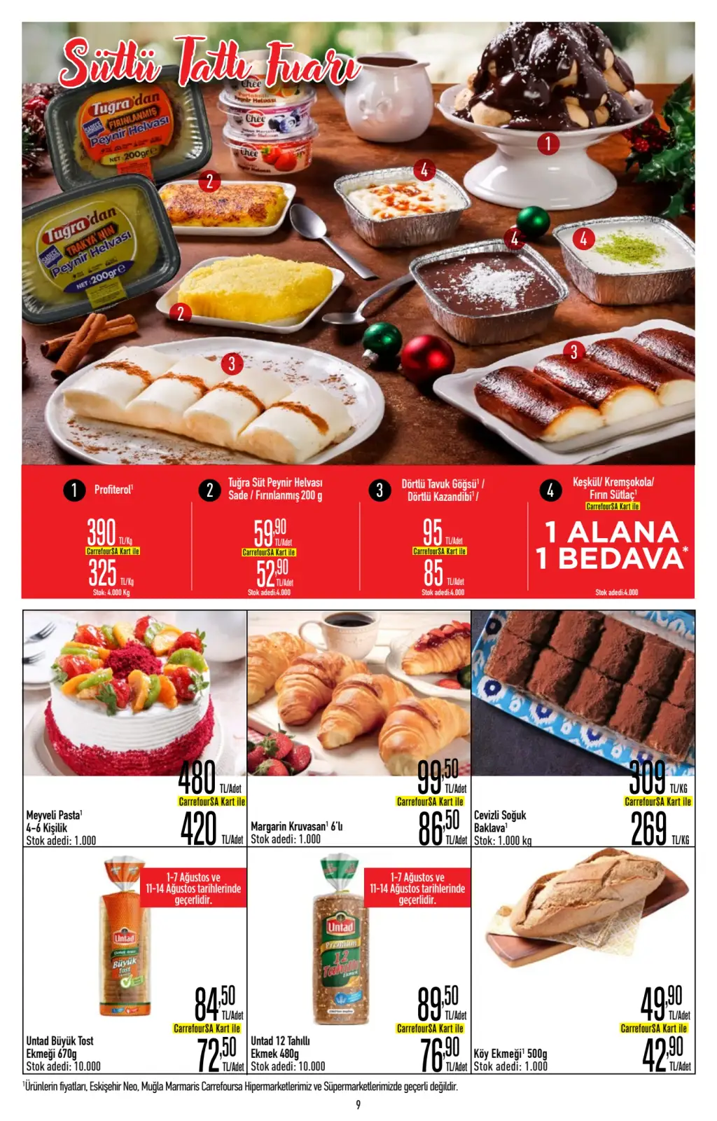 CarrefourSA Broşürü 1 Ağustos 2025 – Süpermarket Seçenekleri - Sayfa 3