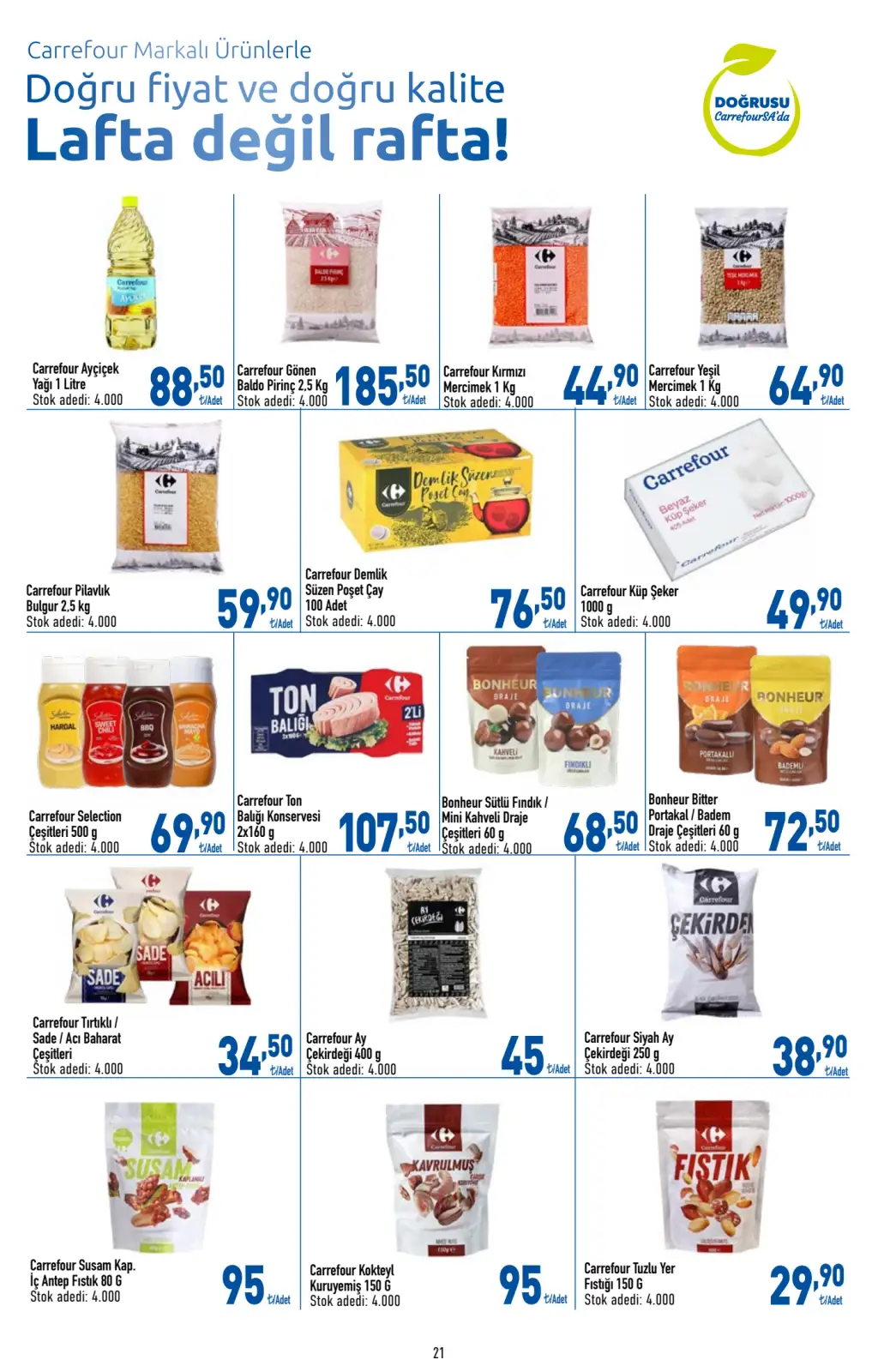 CarrefourSA Broşürü 1 Ağustos 2025 – Süpermarket Seçenekleri - Sayfa 3